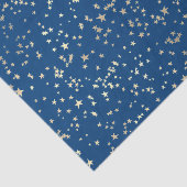 Papier Mousseline étoiles d'or sur arrière - plan bleu (Détail)