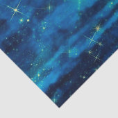 Papier Mousseline étoiles du ciel bleu de minuit (Détail)