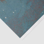 Papier Mousseline Étoiles éparses OEuvre d'art bleu Découpage d'art (Détail)