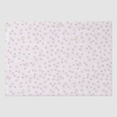 Papier Mousseline Étoiles et lunes roses tourbillonnant (Recto)