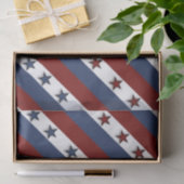 Papier Mousseline Étoiles et rayures patriotiques (Cadeau)