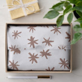Papier Mousseline Étoiles métalliques - cuivre (Cadeau)