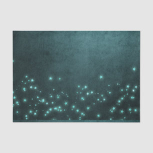 Papier Mousseline Étoiles Mystic Twilight Luminosité de néon vert