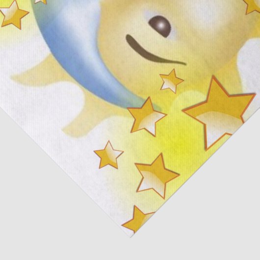 Papier Mousseline Étoiles Sun Moon Papier Tissu (Détail)