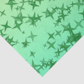 Papier Mousseline Étoiles Vertes (Détail)