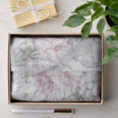 Papier Mousseline Étonnant Cheval Dapper Gris Floral (Cadeau)