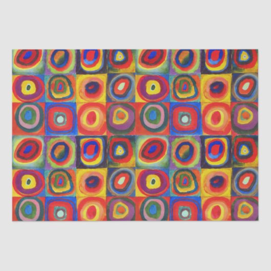 Papier Mousseline Étude de couleur par Wassily Kandinsky (Recto)