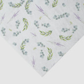 Papier Mousseline Eucalyptus et Lavender Motif de la nature (Détail)