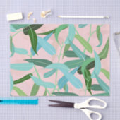 Papier Mousseline Eucalyptus Leaves Rose Design (Artisanat)