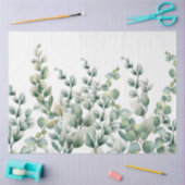 Papier Mousseline Eucalyptus vert (Artisanat)