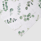 Papier Mousseline Eucalyptus vert Feuille Découpage artisanat (Détail)