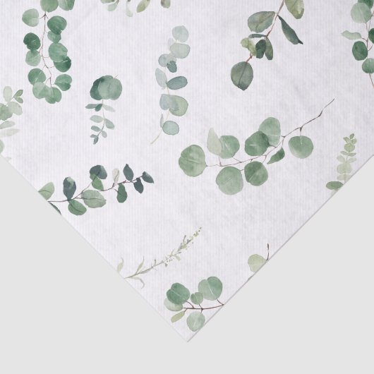 Papier Mousseline Eucalyptus vert Feuille Découpage artisanat  (Détail)