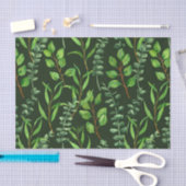 Papier Mousseline Eucalyptus vert foncé (Artisanat)