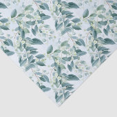 Papier Mousseline Eucalyptus Vert Sage Doux Aquarelle (Détail)