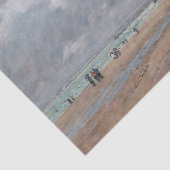 Papier Mousseline Eugene Boudin - La plage de Deauville (Détail)