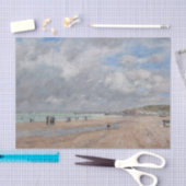Papier Mousseline Eugene Boudin - La plage de Deauville (Artisanat)