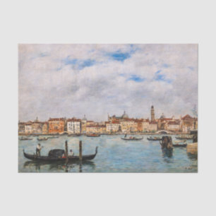 Papier Mousseline Eugene Boudin - Venise, Riva degli Schiavoni
