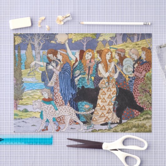 Papier Mousseline Eugene Grasset - Panneau Décoratif Harmonie (Artisanat)