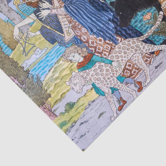 Papier Mousseline Eugene Grasset - Panneau Décoratif Harmonie (Détail)