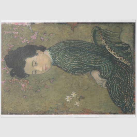 Papier Mousseline Eva Meurier dans un livre de découpage en robe ver (Recto)