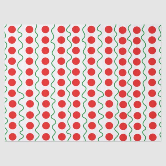 Papier Mousseline Every Day is Christmas Polka Dot (Recto)