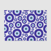 Papier Mousseline Evil Eye Pattern, Greek Eye, Turkish Eye, Nazar (Recto)