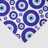 Papier Mousseline Evil Eye Pattern, Greek Eye, Turkish Eye, Nazar (Détail)