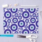 Papier Mousseline Evil Eye Pattern, Greek Eye, Turkish Eye, Nazar (Artisanat)