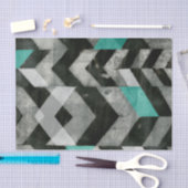Papier Mousseline Exclusion Chevron II (Artisanat)