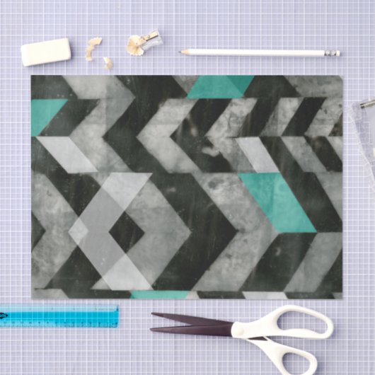 Papier Mousseline Exclusion Chevron II (Artisanat)