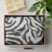 Papier Mousseline Exotic Safari Curvy Zebra Stripes (Cadeau)