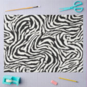 Papier Mousseline Exotic Safari Curvy Zebra Stripes (Artisanat)