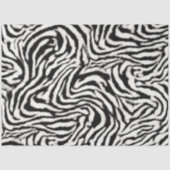 Papier Mousseline Exotic Safari Curvy Zebra Stripes (Recto)