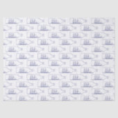 Papier Mousseline Expédier dans une bouteille bleue (Recto)