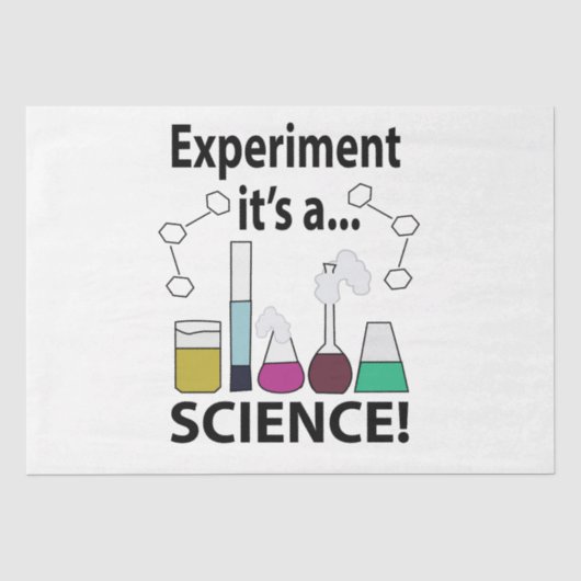 Papier Mousseline Expérience scientifique C'est une science (Recto)