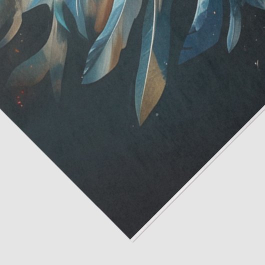 Papier Mousseline Explosion d'aigle (Détail)