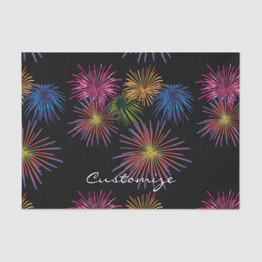 Papier Mousseline Explosion de feux d'artifice Thunder_Cove (Recto)