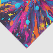 Papier Mousseline Explosion de néon électrique (Détail)