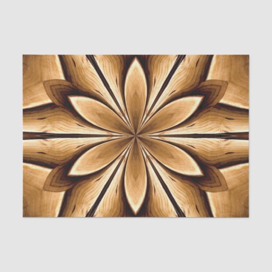 Papier Mousseline Explosion d'étoile en bois (Recto)