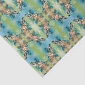 Papier Mousseline Exubérance de lièvre sauvage Art pastel (Détail)