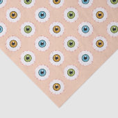 Papier Mousseline Eyeball Motif Déplaisant Blooshot Halloween Yeux (Détail)