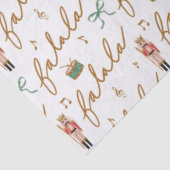 Papier Mousseline Fa La Girls Christmas Nutcracker Bow Music (Détail)