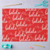 Papier Mousseline Fa Rouge et Blanc La La Hearts Noël (Artisanat)