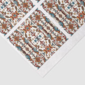 Papier Mousseline Fabulous Fall et Blue Tile Decoupage (Détail)