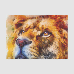Papier Mousseline Face de lion de platine