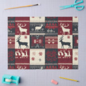 Papier Mousseline Fair Isle Patchwork | Renard rustique (Artisanat)