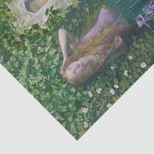 Papier Mousseline Fair Rosamund par Arthur Hughes (Détail)