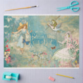 Papier Mousseline Fairies Dream Enchanted Blue Sky Clouds Découpage (Artisanat)