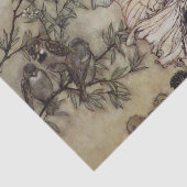 Papier Mousseline "Fairies Tiff with the Birds" par Arthur Rackham (Détail)