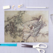 Papier Mousseline "Fairies Tiff with the Birds" par Arthur Rackham (Artisanat)